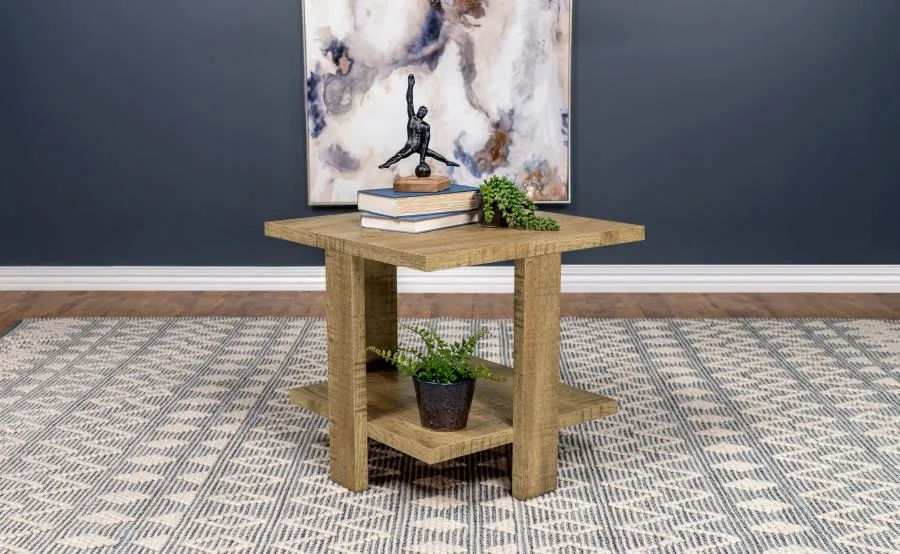 Cohen Square End Table with Shelf