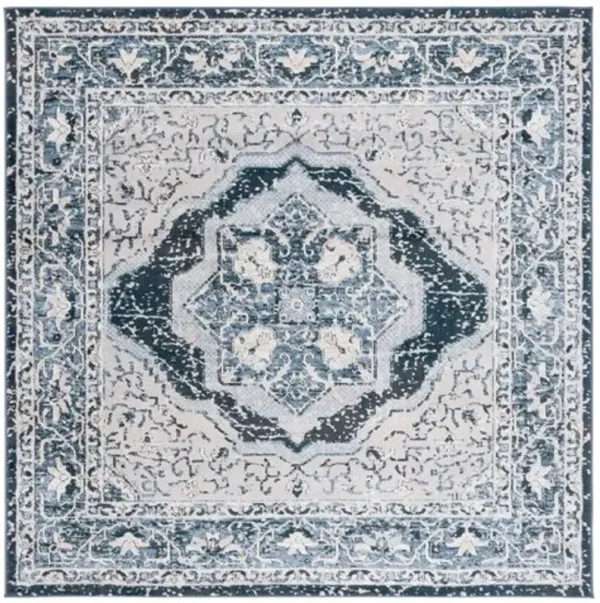 ROSEWOOD 110 Blue 6'-7' X 6'-7' Square Square Rug