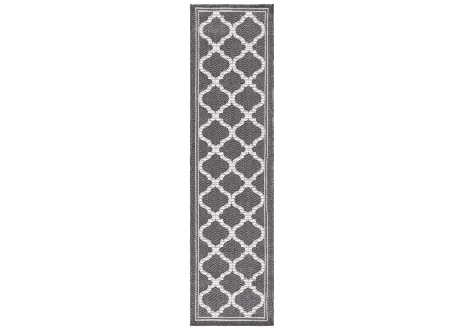 BERMUDA 810 Grey 2' X 8' Runner Rug