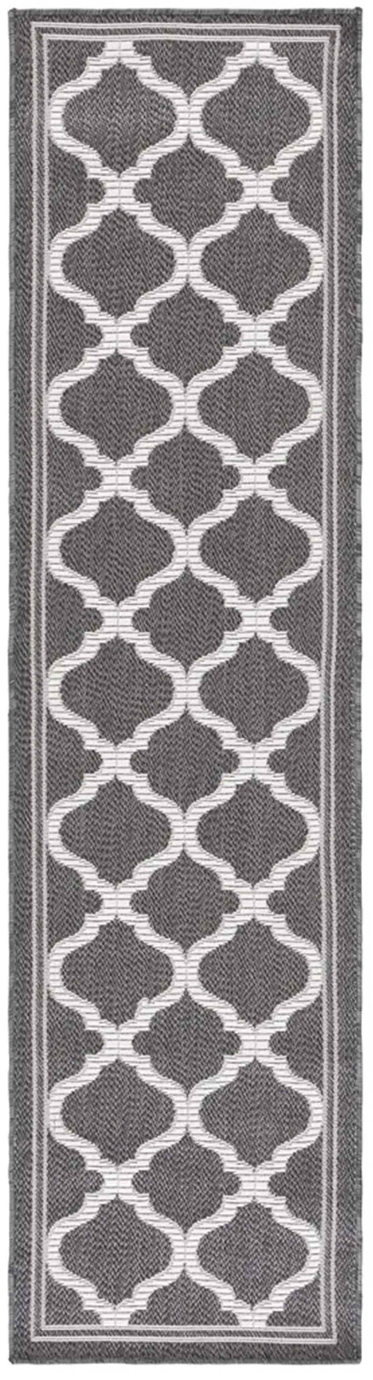 BERMUDA 810 Grey 2' X 8' Runner Rug