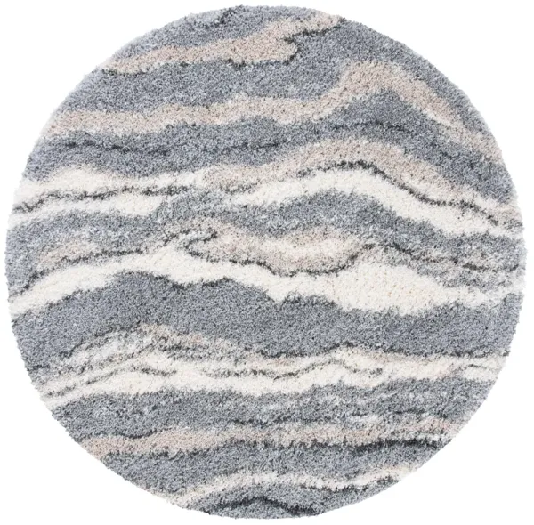 FONTANA SHAG Round Power Loomed 6'-7" X 6'-7" Round Rug