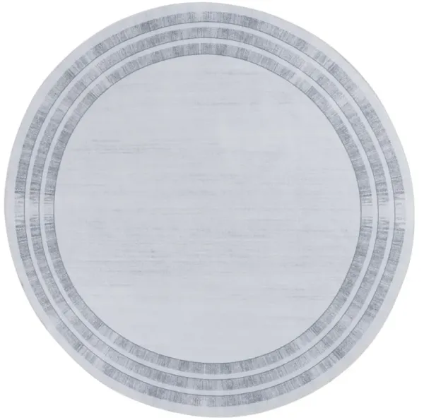 MALIBU 824 LIGHT GREY  6' x 6' Round Round Rug