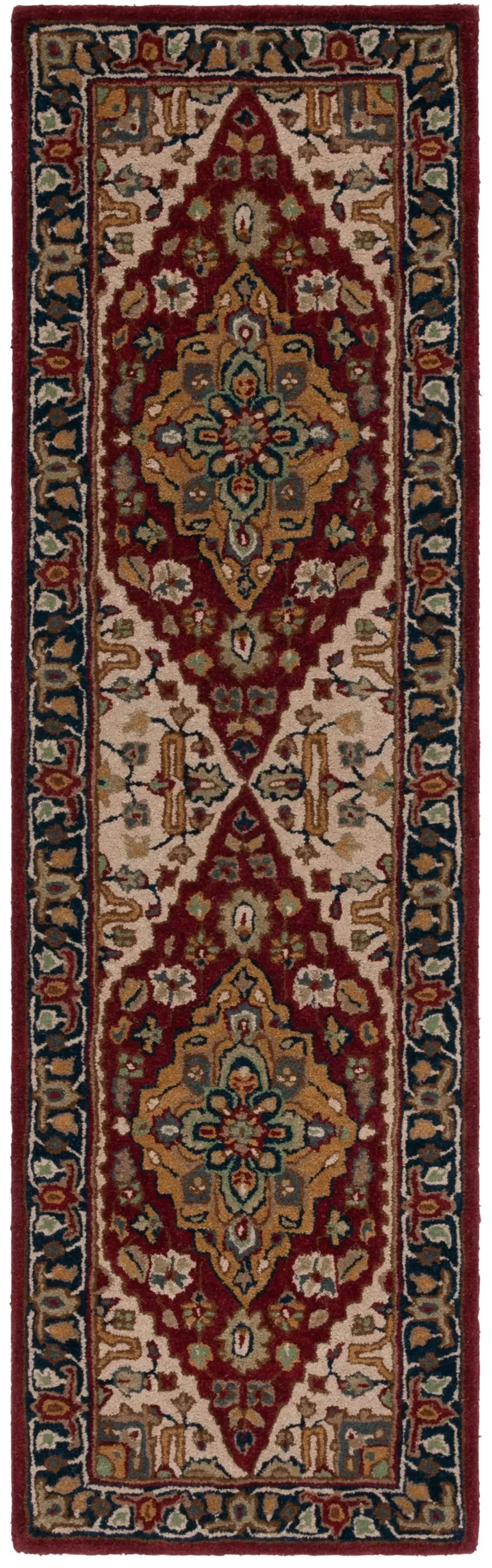 HERITAGE 225 RED  2'-3' x 8' Runner Rug