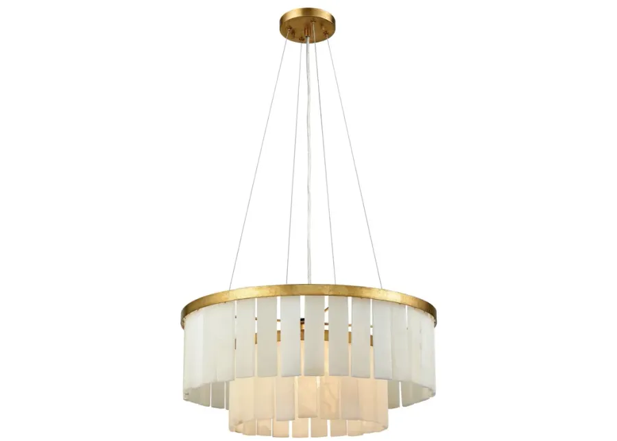 Orchestra 20" Wide 1-Light Chandelier - Gold Leaf