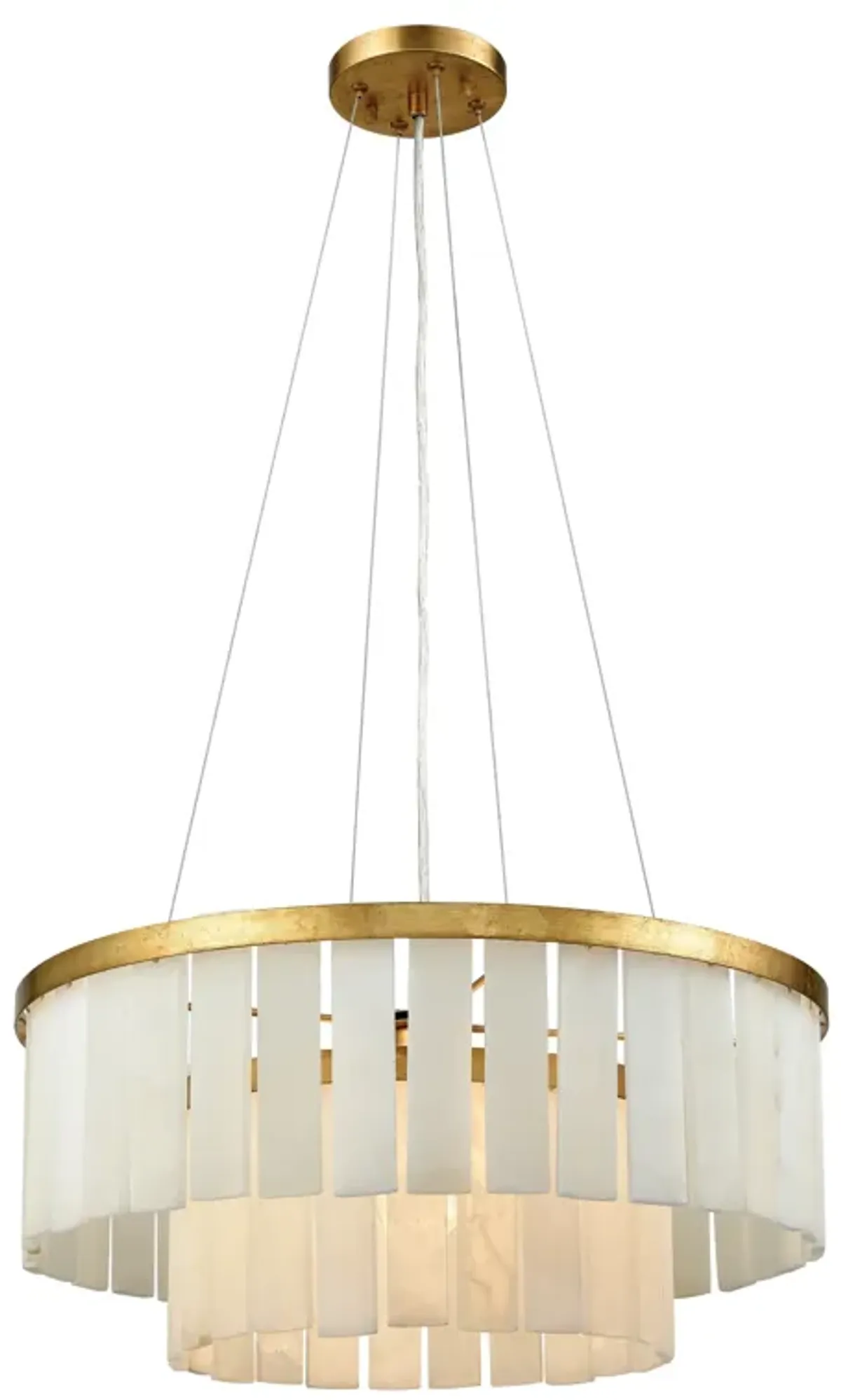 Orchestra 20" Wide 1-Light Chandelier - Gold Leaf