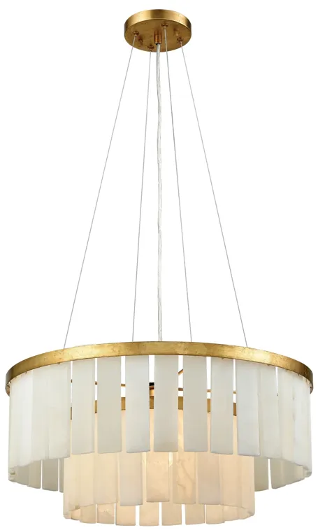 Orchestra 20" Wide 1-Light Chandelier - Gold Leaf