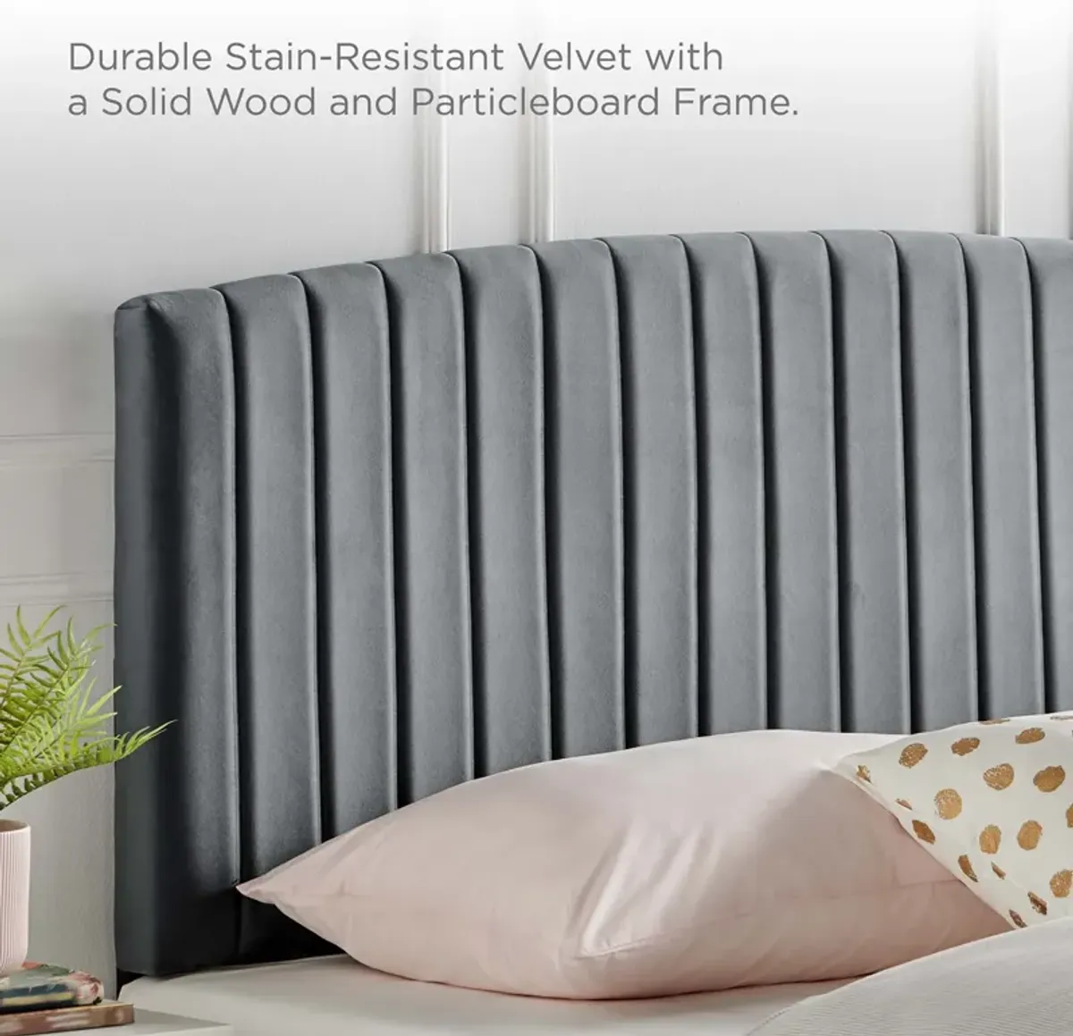 Rebecca Performance Velvet Full / Queen Headboard