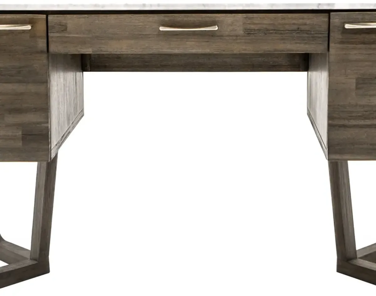 Aura Brown Marble Desk