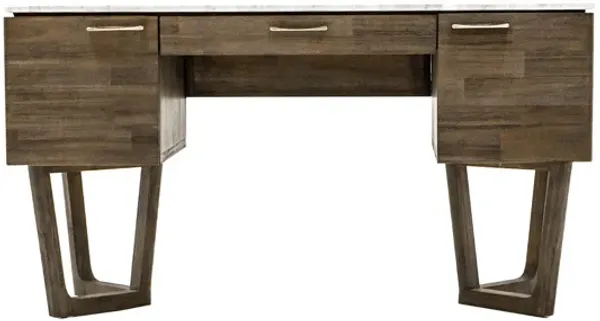 Aura Brown Marble Desk