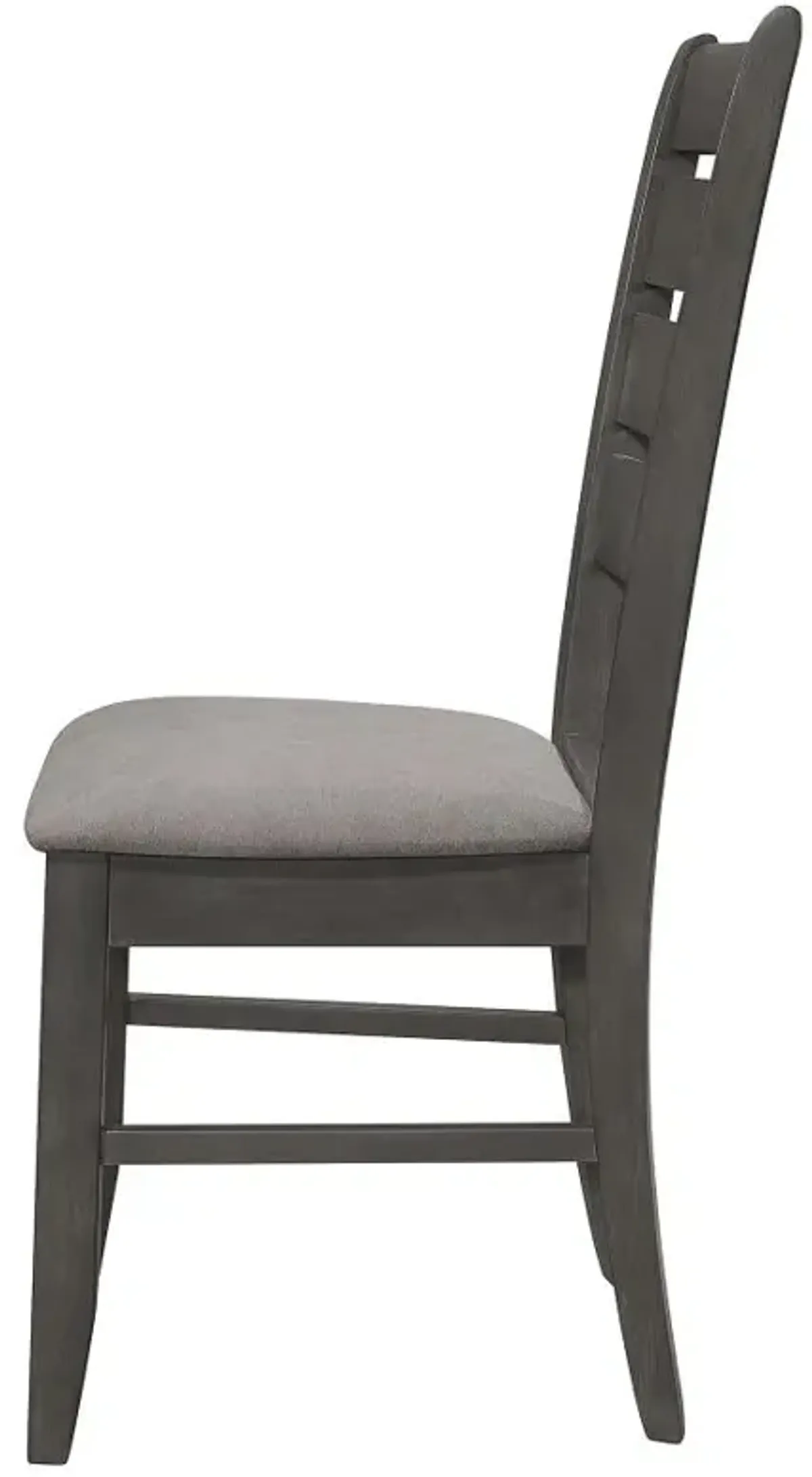 Dalila Ladder Back Side Chair (Set of 2) Grey and Dark Grey