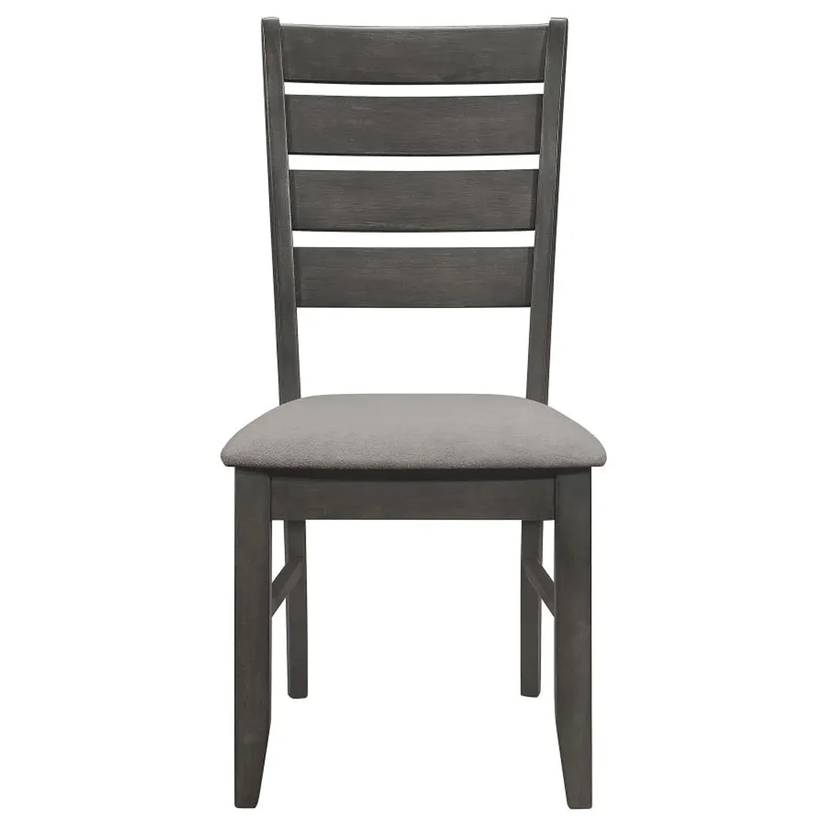 Dalila Ladder Back Side Chair (Set of 2) Grey and Dark Grey