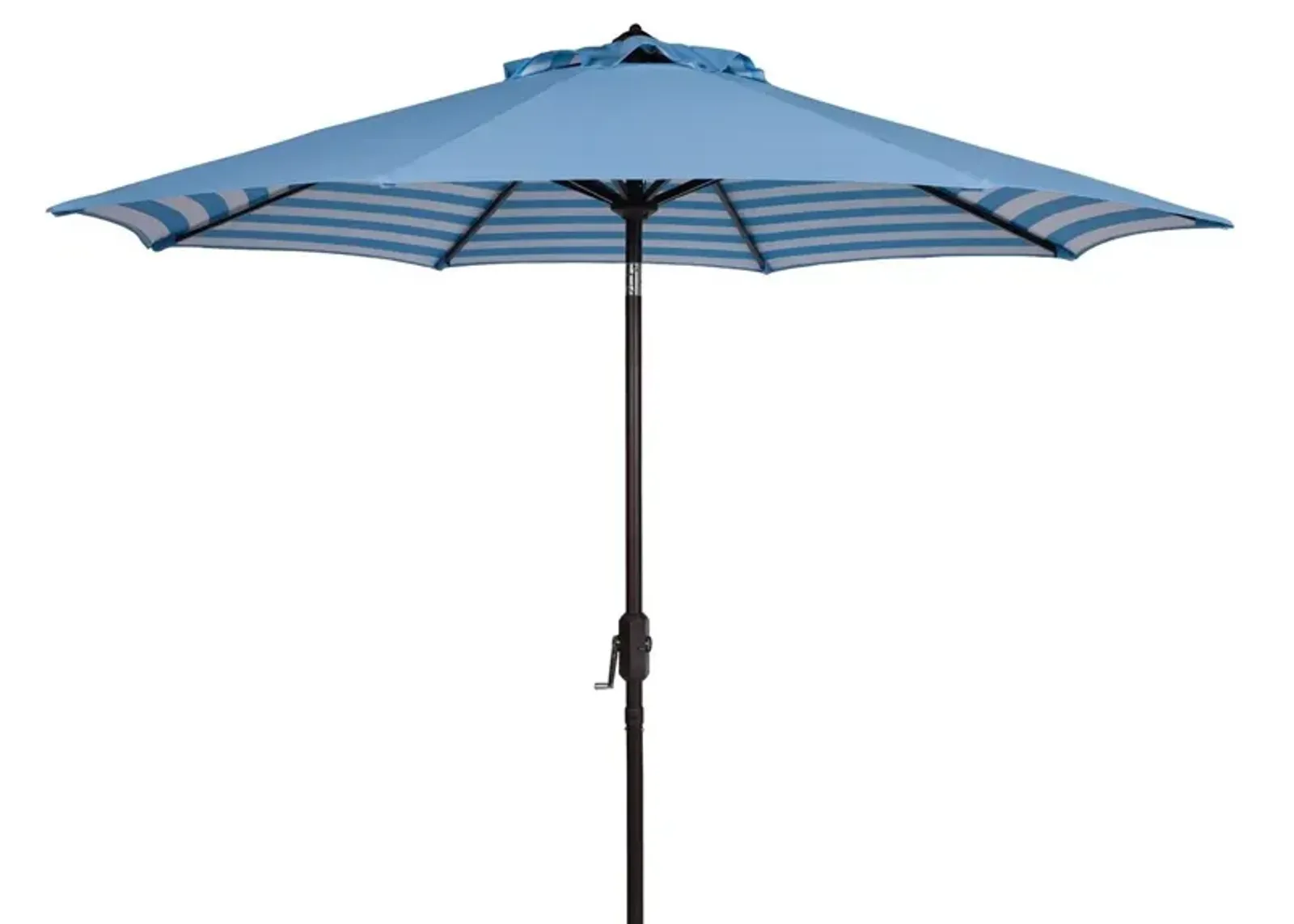 Athens Inside Out Striped Crank Outdoor Auto Tilt Umbrella