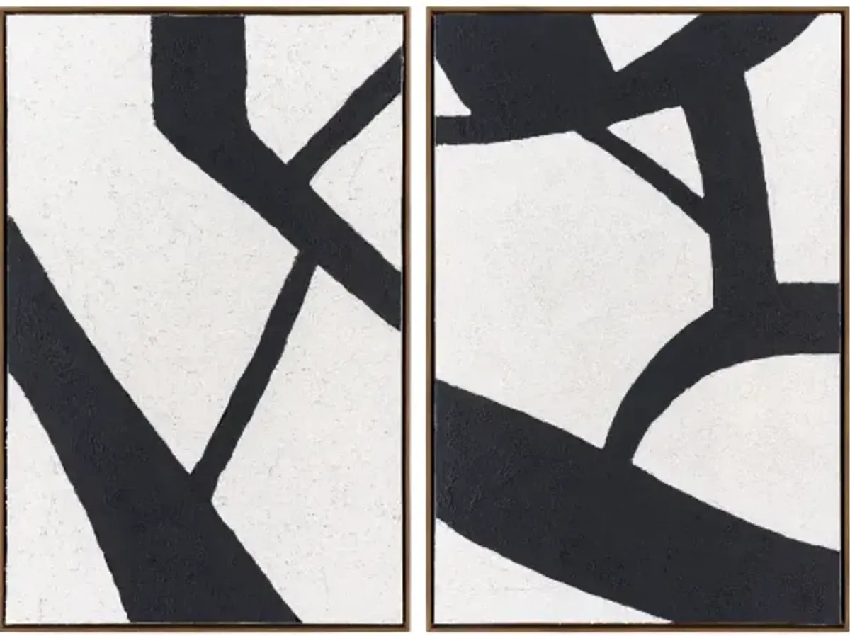 Aasmaa AAM-004 48"H x 36"W x 2"D, 48"H x 36"W x 2"D Framed Art