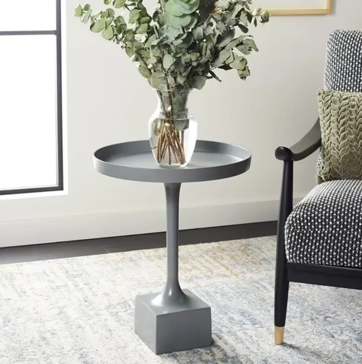 CORVUS ROUND SIDE TABLE 