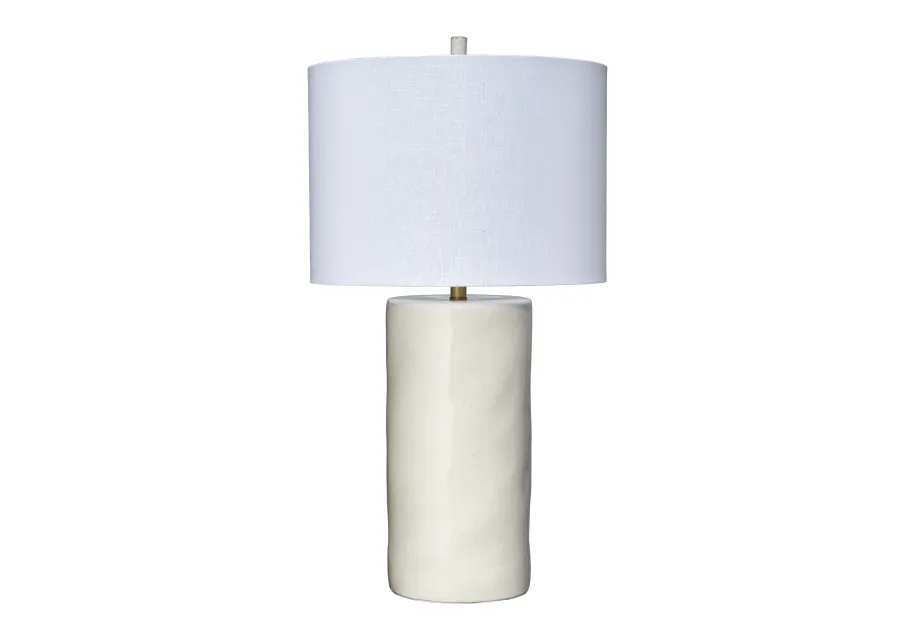 Undertow Ceramic Table Lamp, Cream