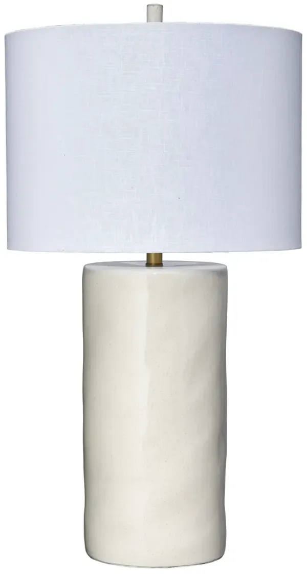 Undertow Ceramic Table Lamp, Cream