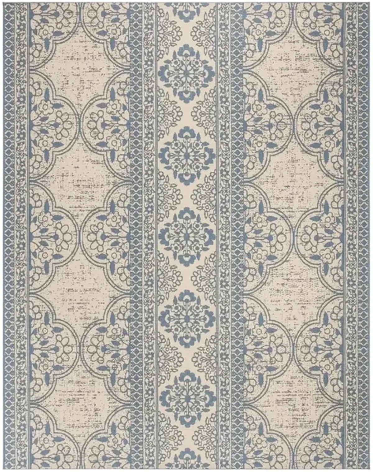 LINDEN 174 Collection LND174M-8 Blue / Creme 8' X 10'