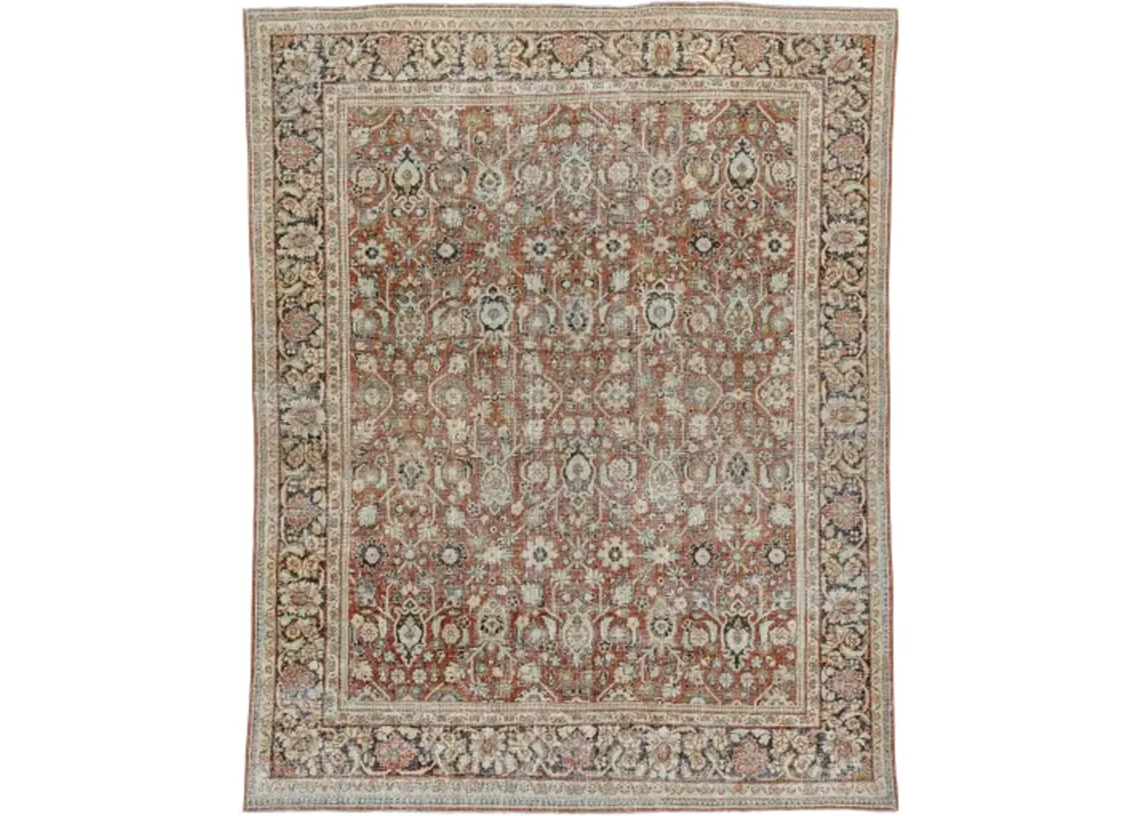 Antique One of a Kind AOOAK-1597 8'1" x 11'2" Handmade Rug