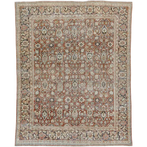 Antique One of a Kind AOOAK-1597 8'1" x 11'2" Handmade Rug