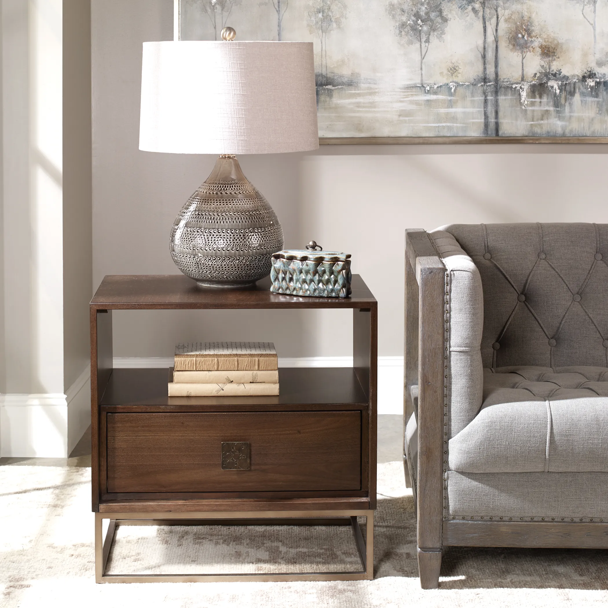 Bexley Walnut Side Table