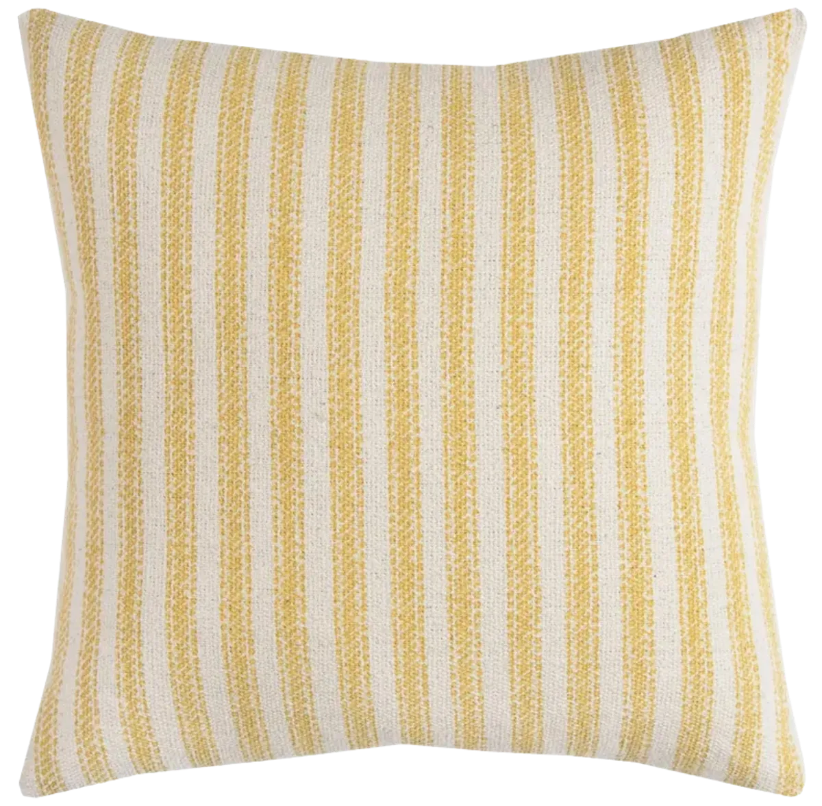 Ticking Stripe Yellow Pillow