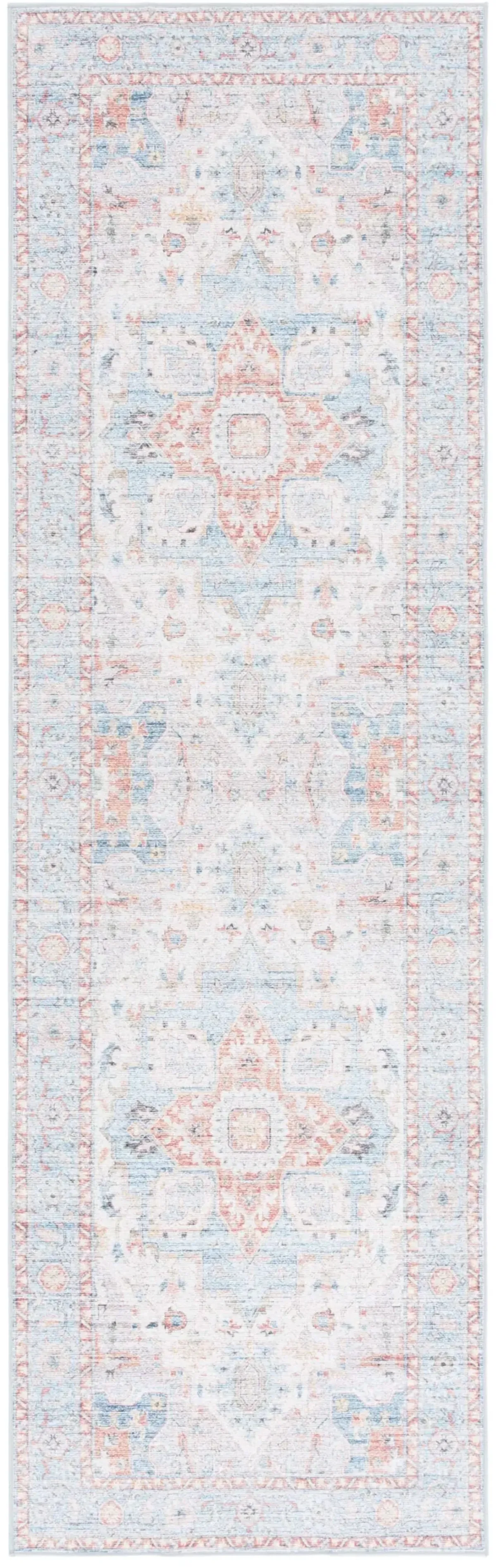 ARIZONA 913 TURQUOISE  2'-6' x 8' Runner Rug