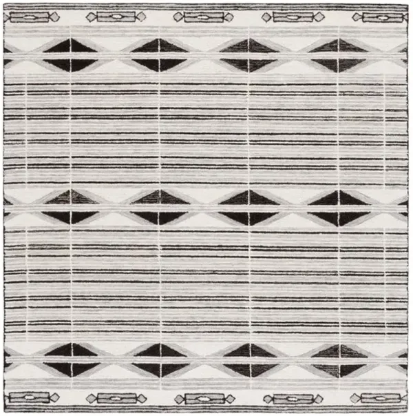 EBONY 803 Beige  6' X 6' Square Square Rug