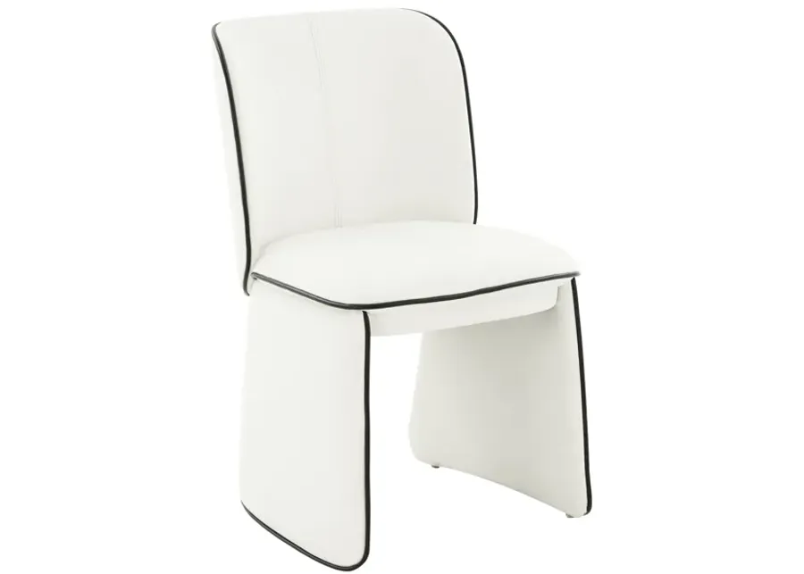 Kinsley Cream Vegan Leather Dining Chair