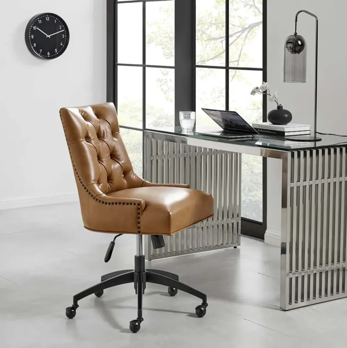 Regent Tufted Vegan Leather Office Chair