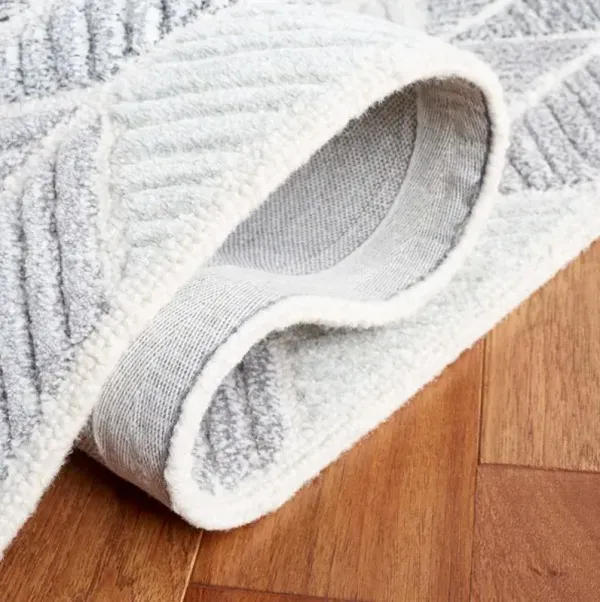 EBONY 108 Grey  6' X 6' Square Square Rug