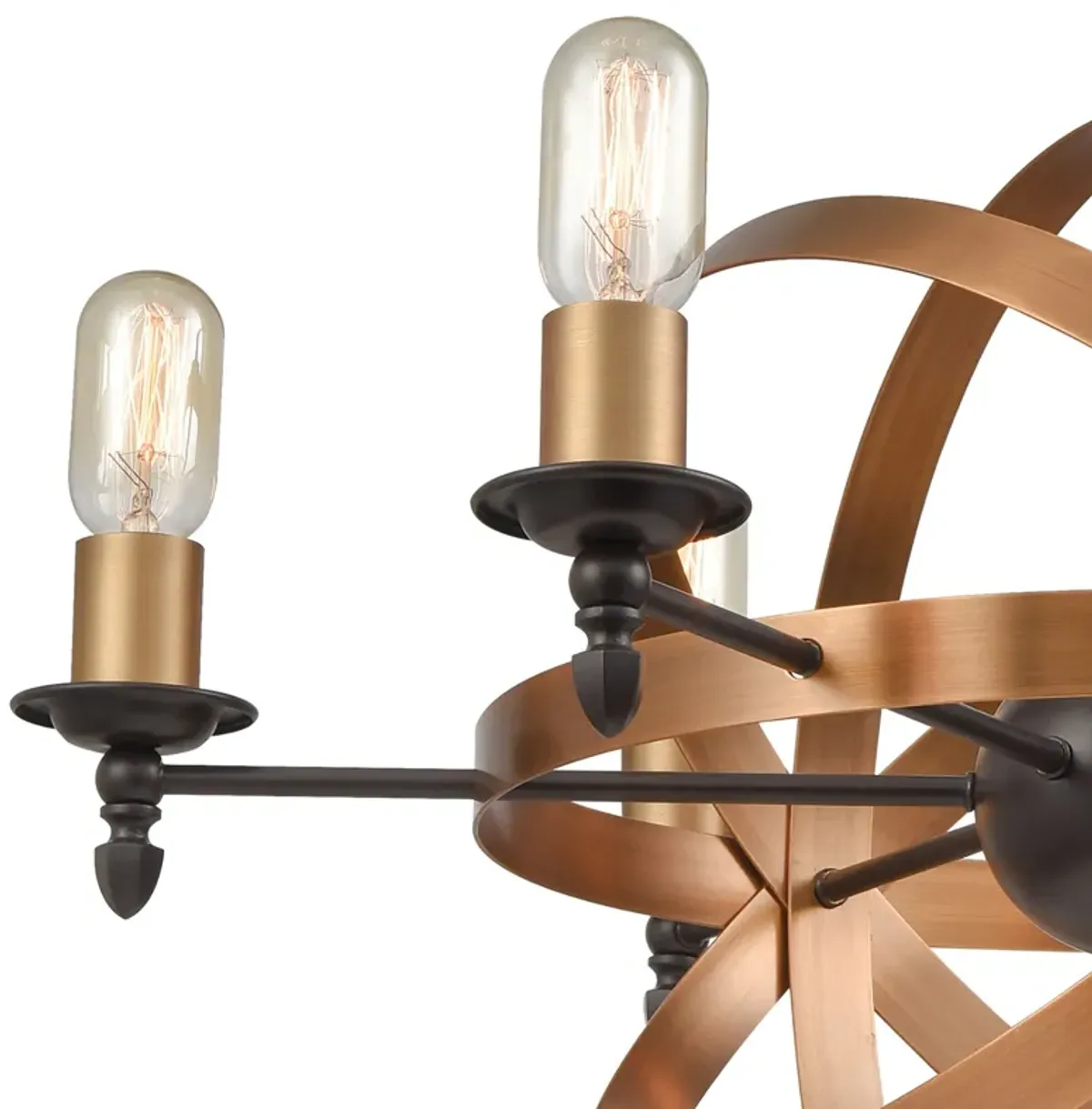 Kingston 27" Wide 6-Light Chandelier - Oil Rubbed Bronze