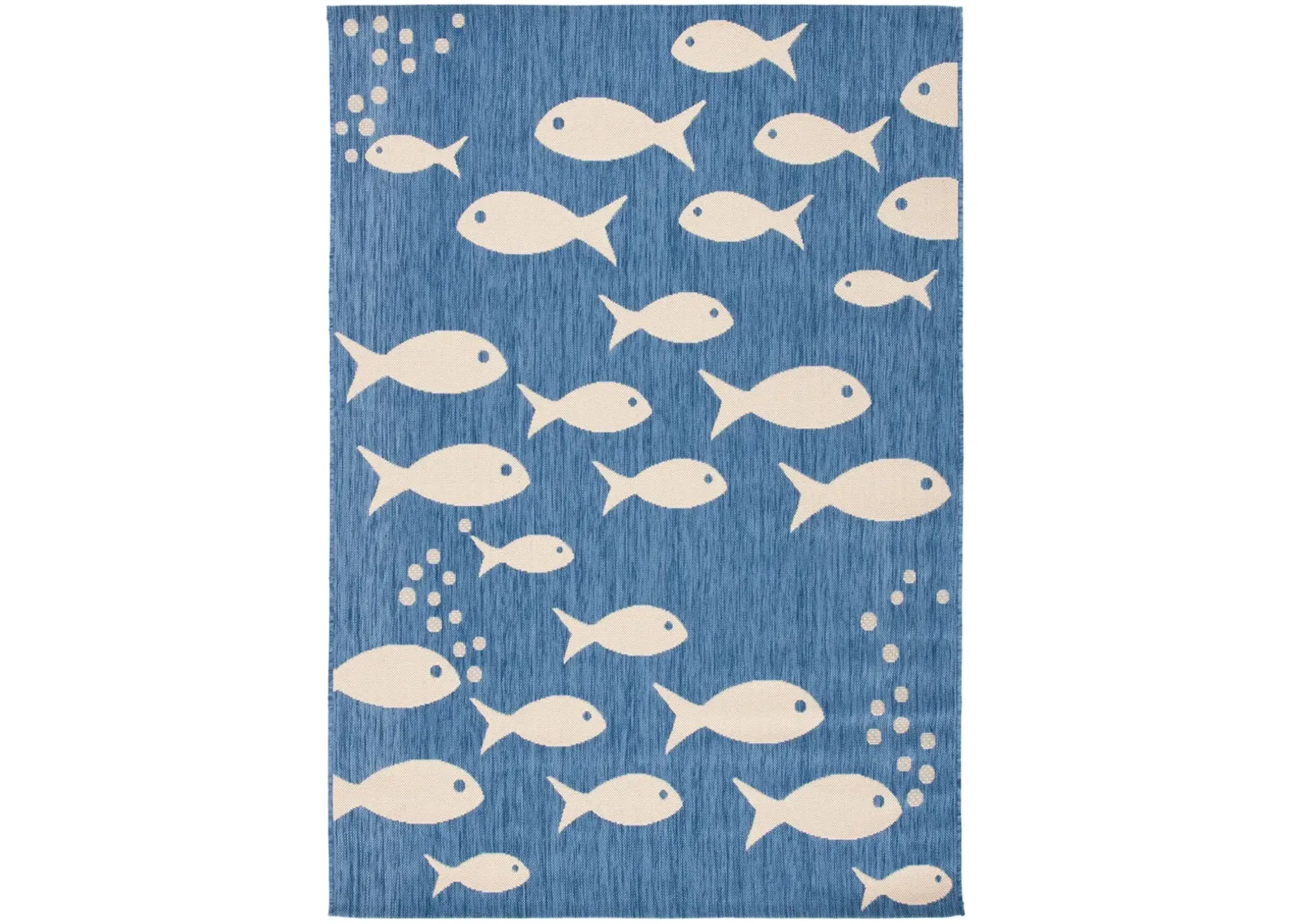 COURTYARD 6012 BLUE  10' x 14' Large Rectangle Rug