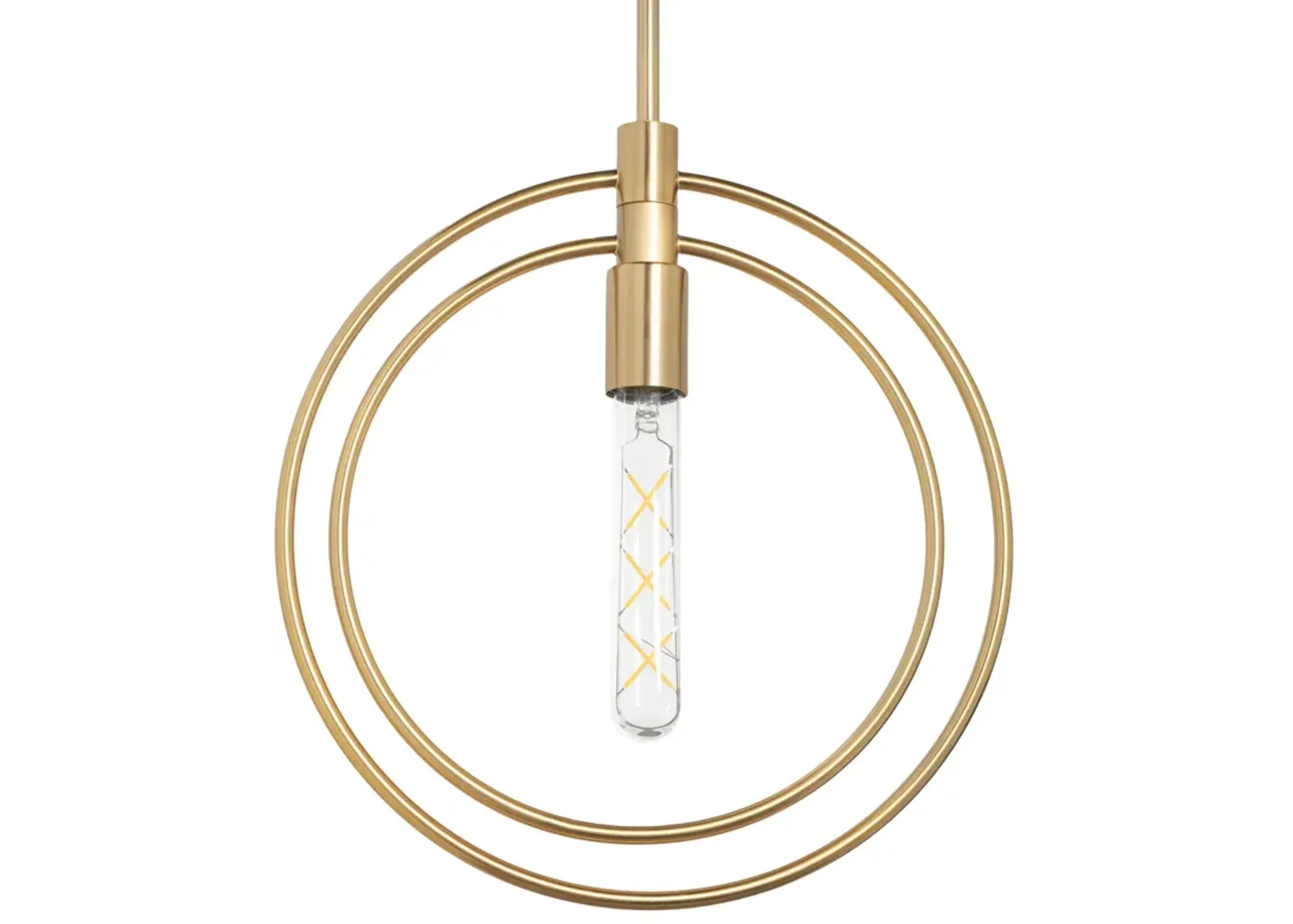 Nyla Single Light Brass Pendant