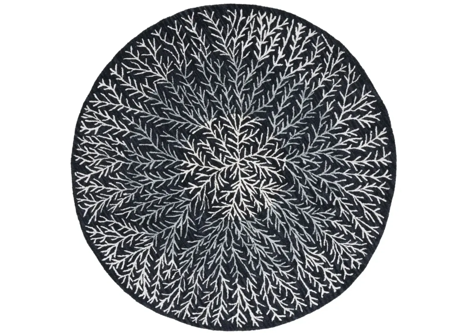 SOHO 257 BLACK  6' x 6' Round Round Rug