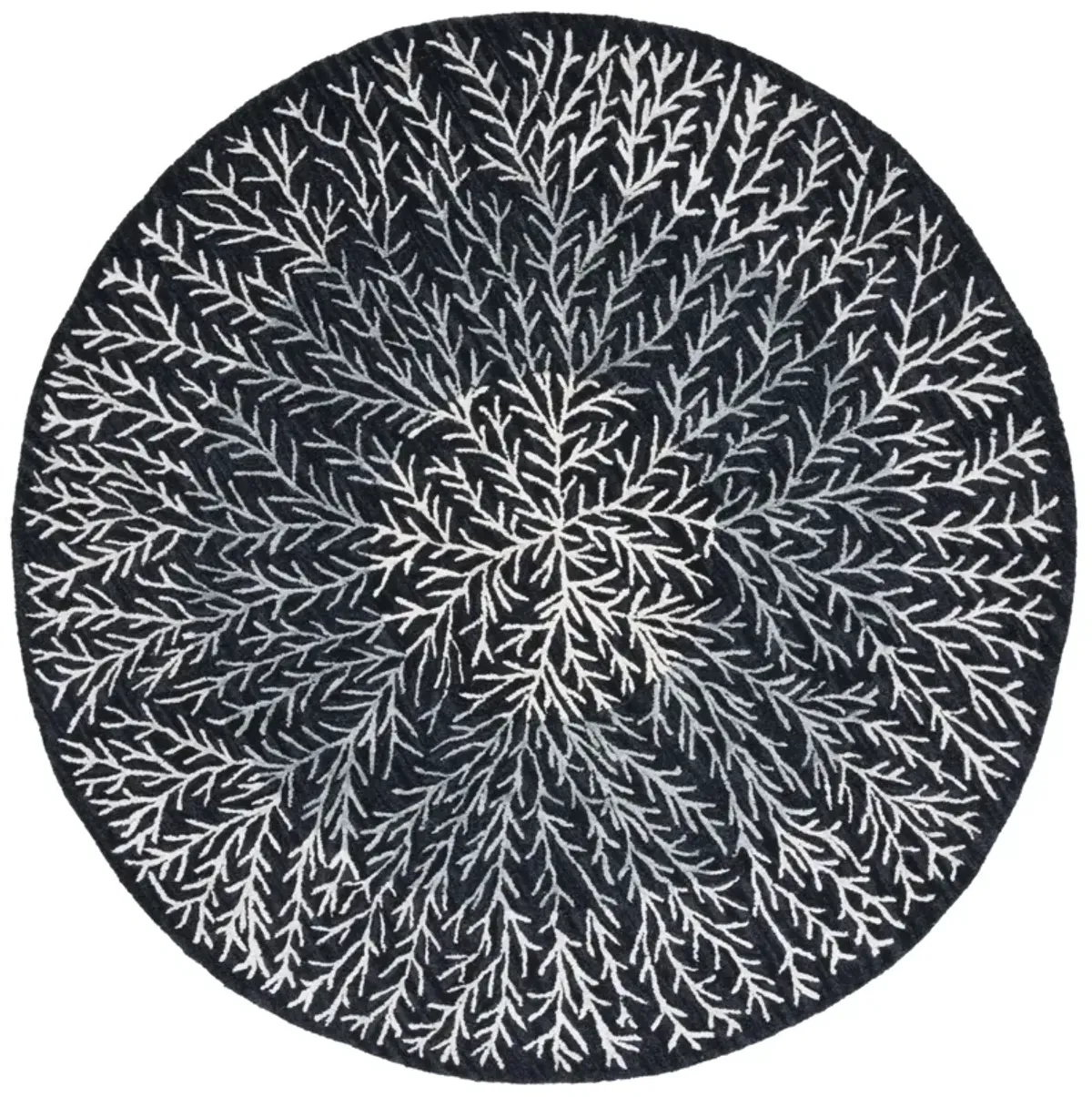 SOHO 257 BLACK  6' x 6' Round Round Rug