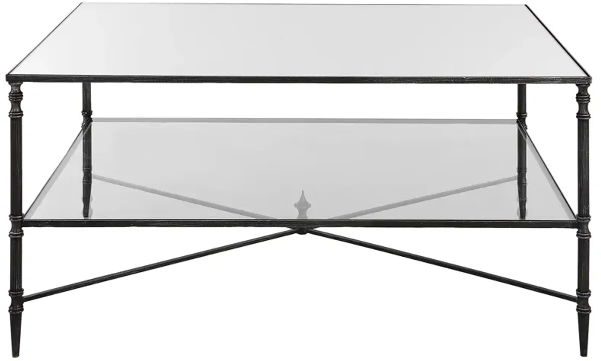 Henzler Mirrored Steel Coffee Table