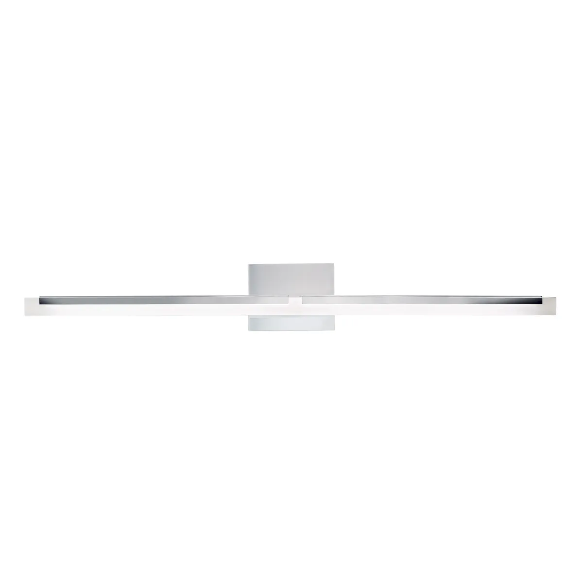 Double L Sconce Linear 36" LED Vanity Light - Chrome