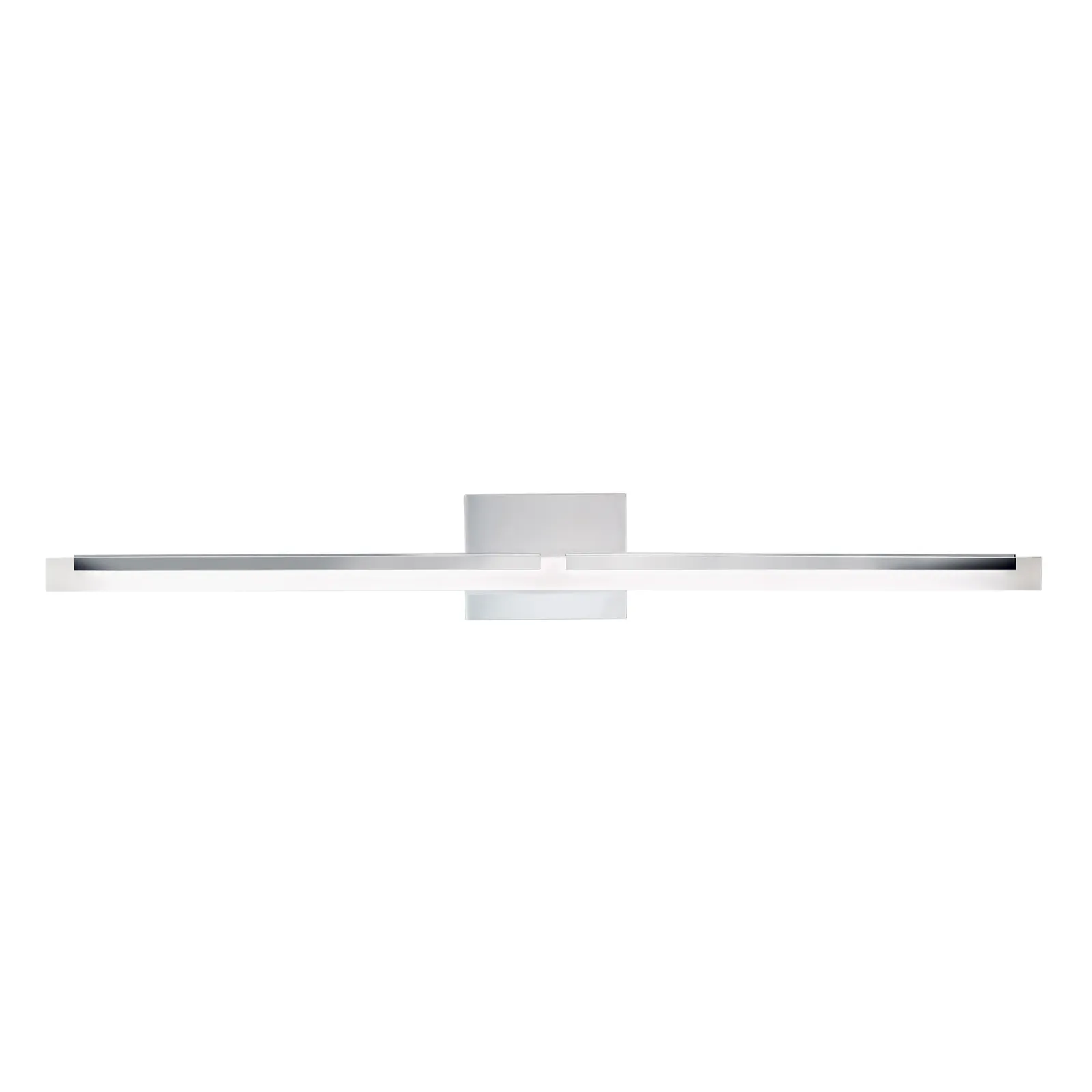 Double L Sconce Linear 36" LED Vanity Light - Chrome