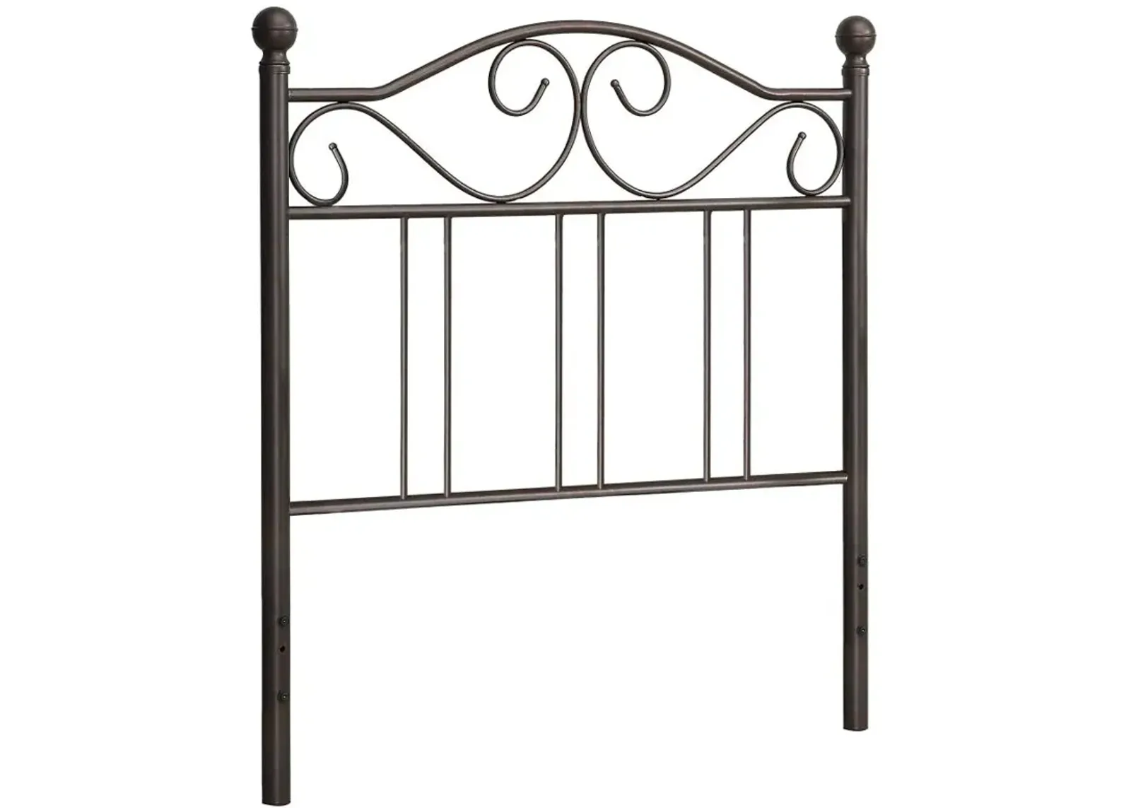 Ellis Scroll Twin Headboard Dark Bronze