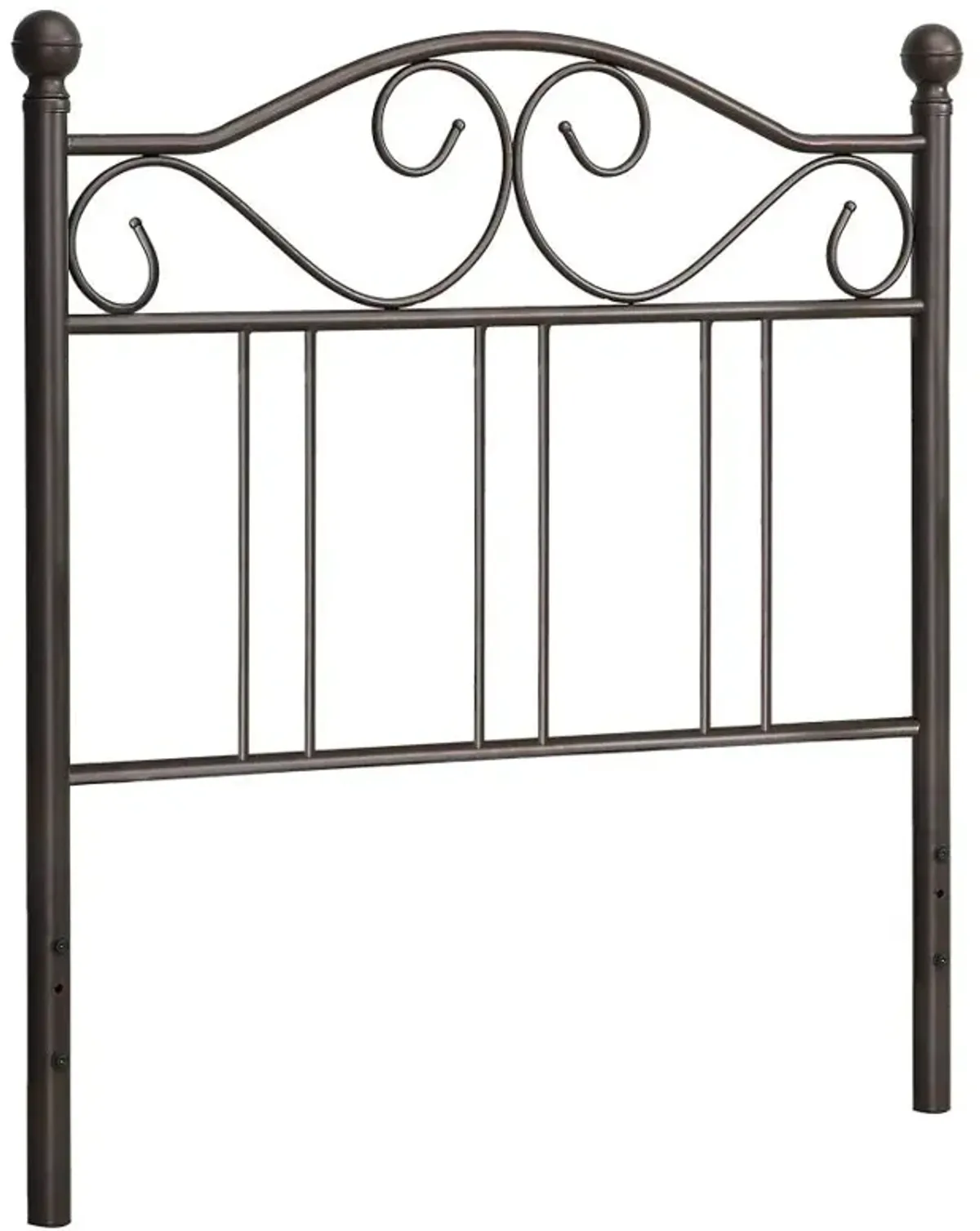 Ellis Scroll Twin Headboard Dark Bronze