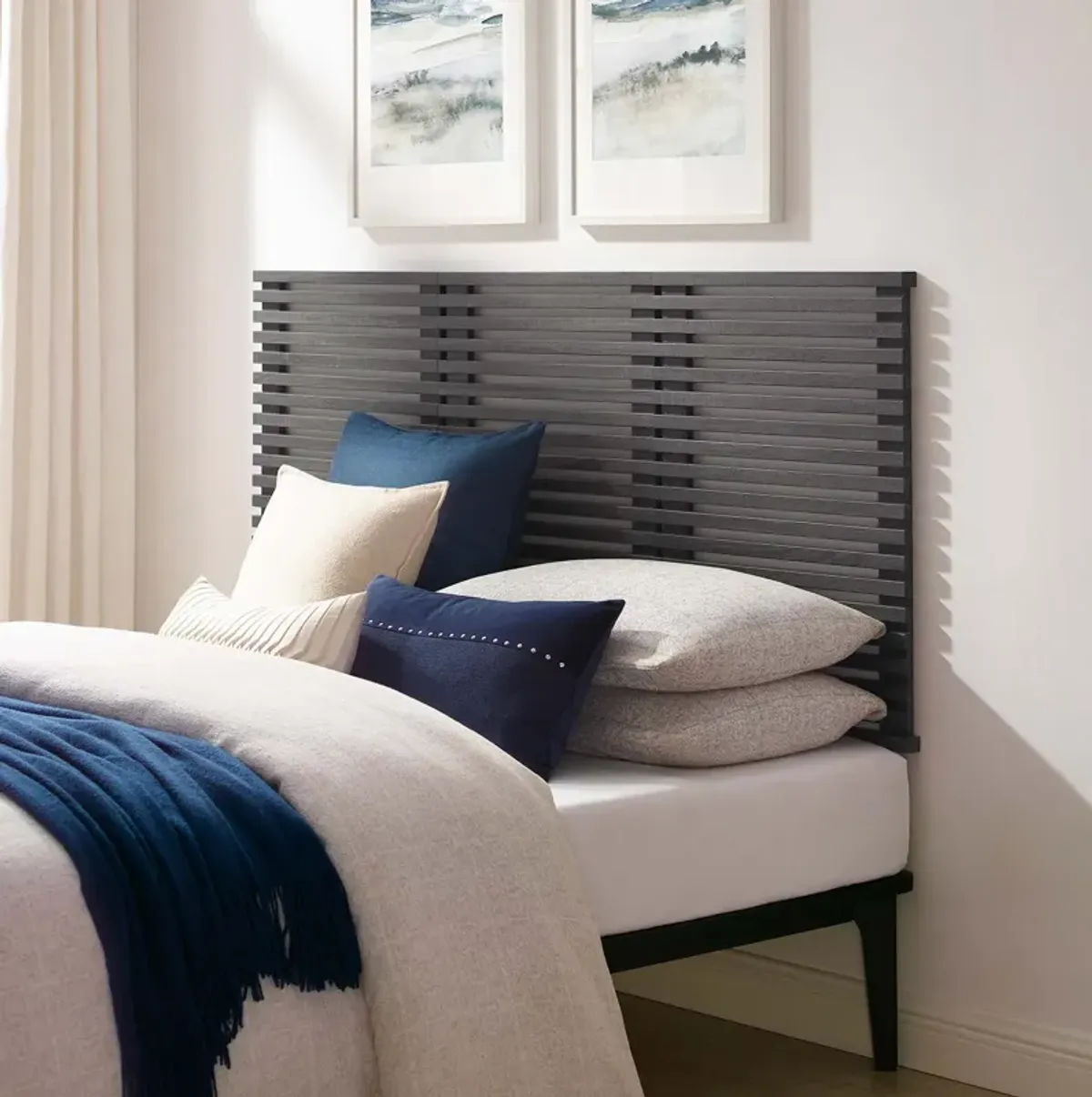 Render Wall Mount Queen Headboard