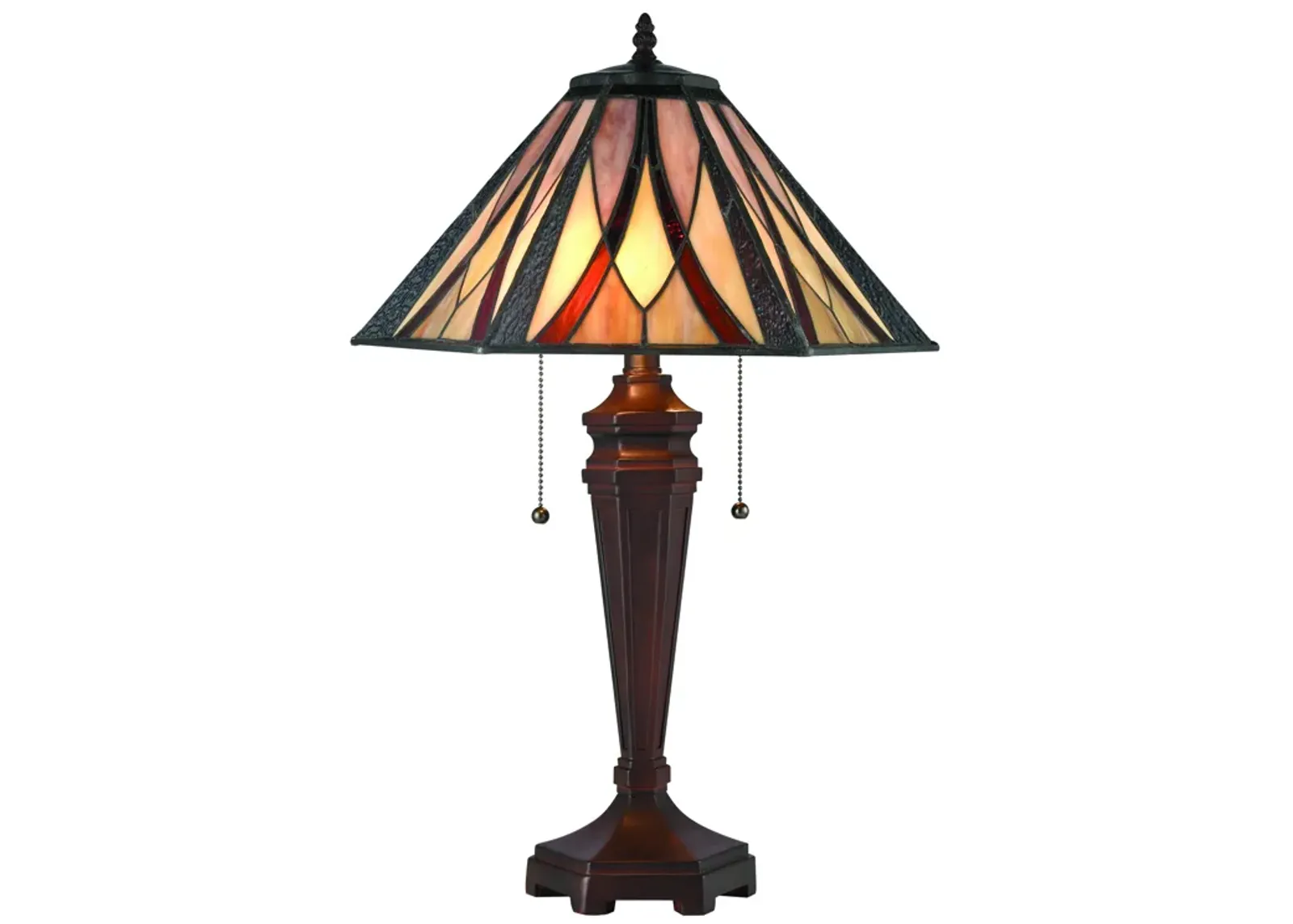 Foursquare 24" High 2-Light Table Lamp - Tiffany Bronze