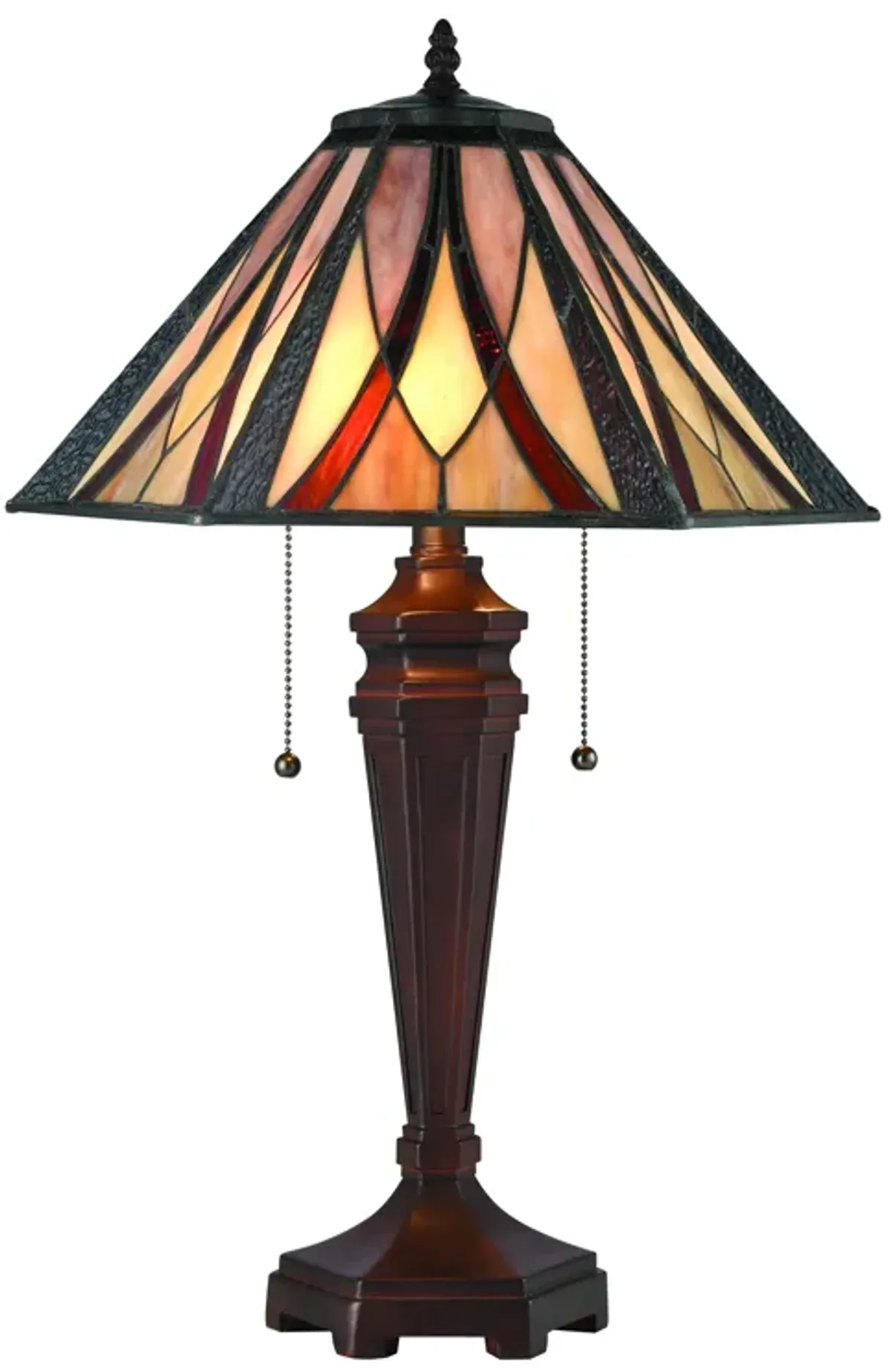 Foursquare 24" High 2-Light Table Lamp - Tiffany Bronze