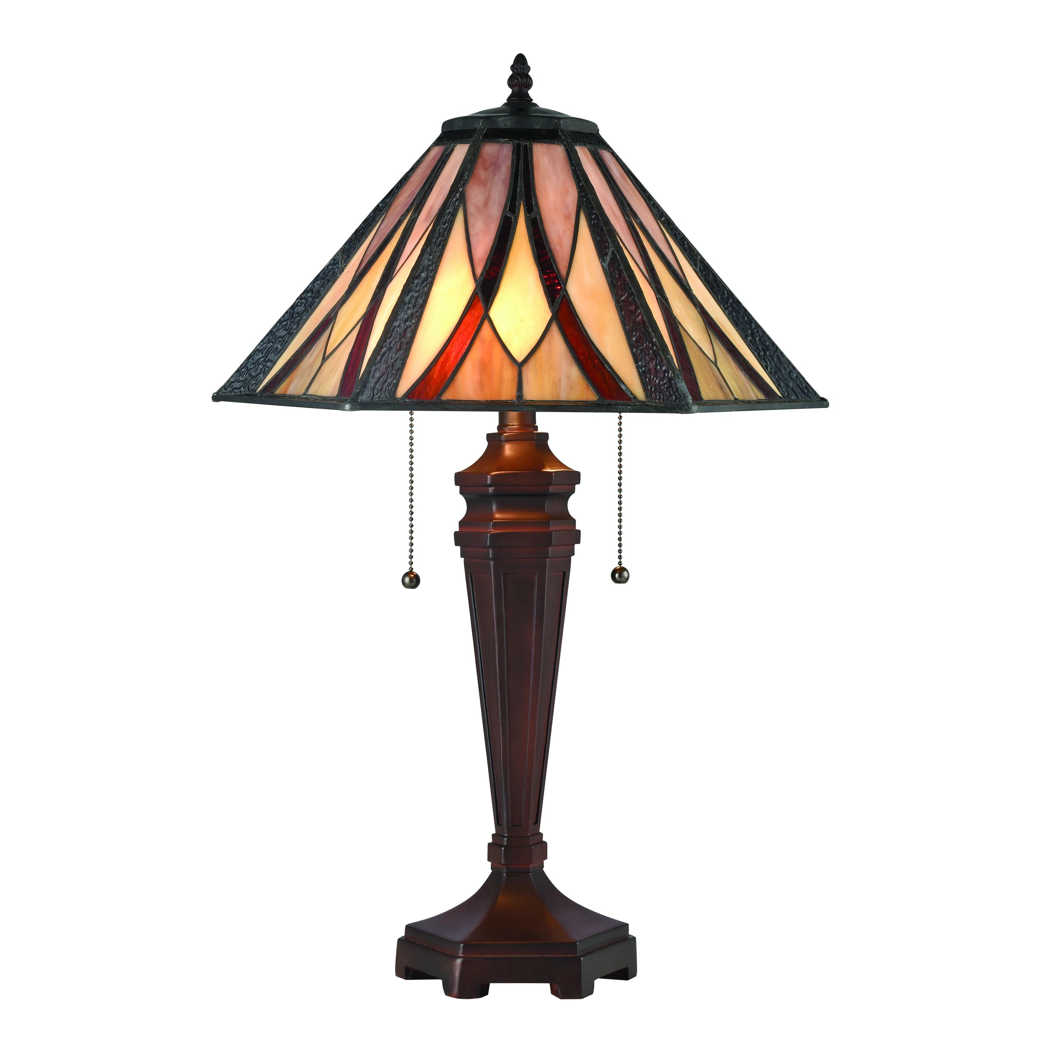 Foursquare 24" High 2-Light Table Lamp - Tiffany Bronze