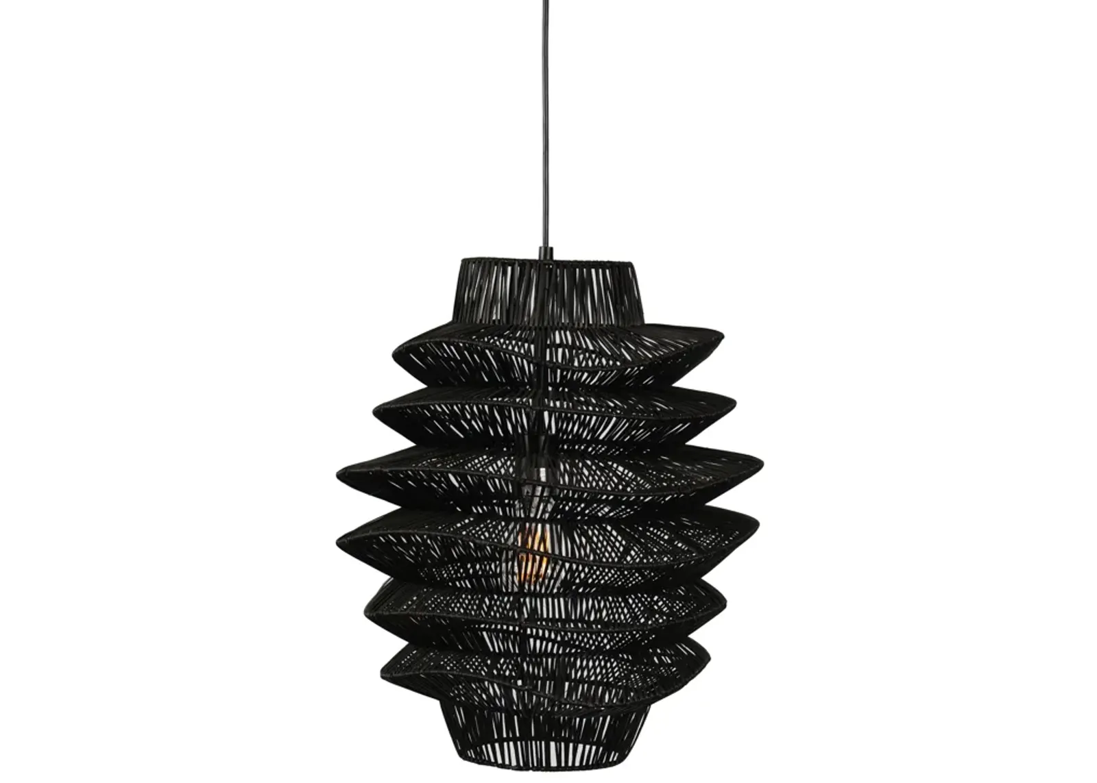 Barlow 1-Light Rattan Woven Pendant By Kosas Home