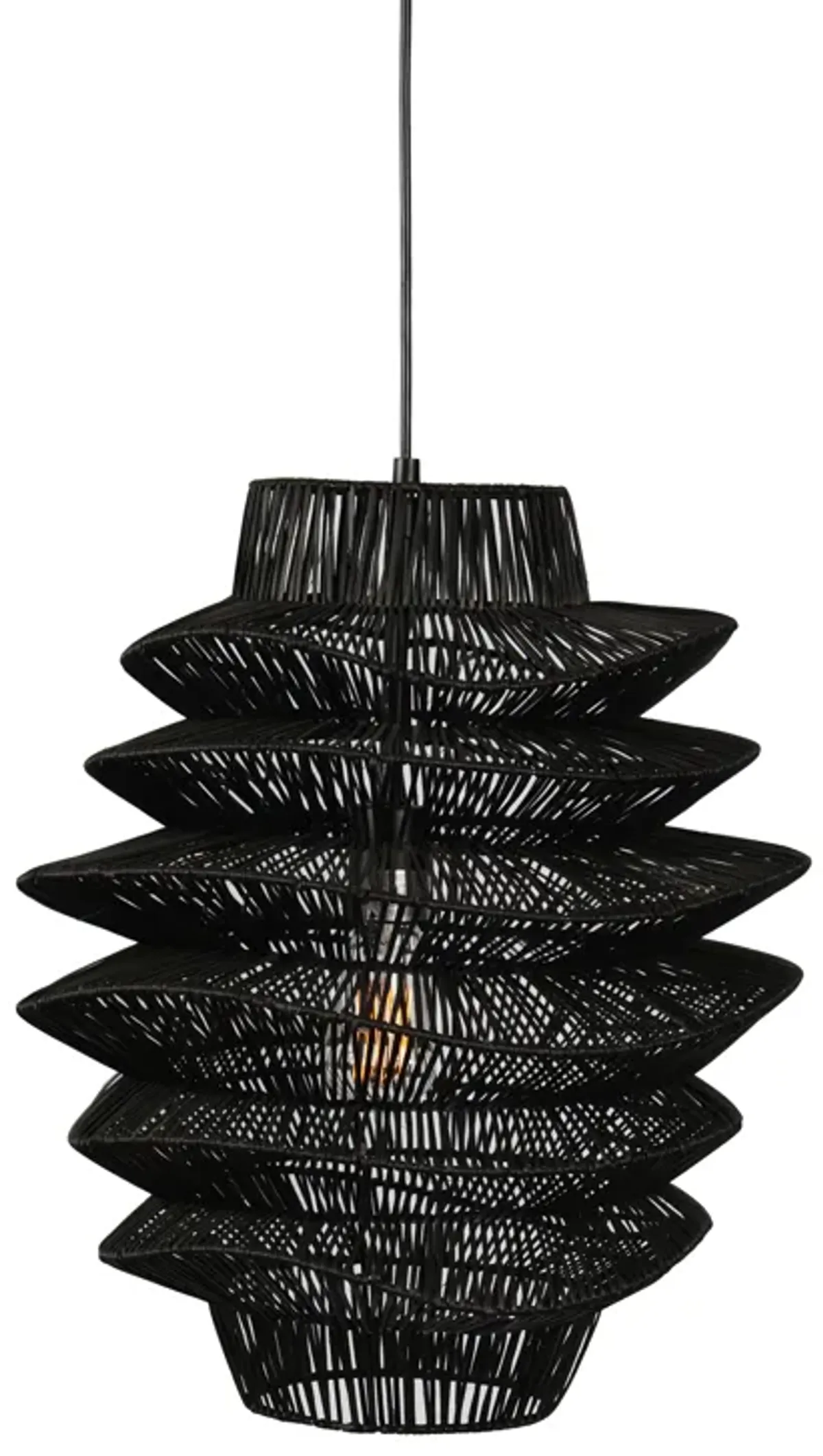 Barlow 1-Light Rattan Woven Pendant By Kosas Home