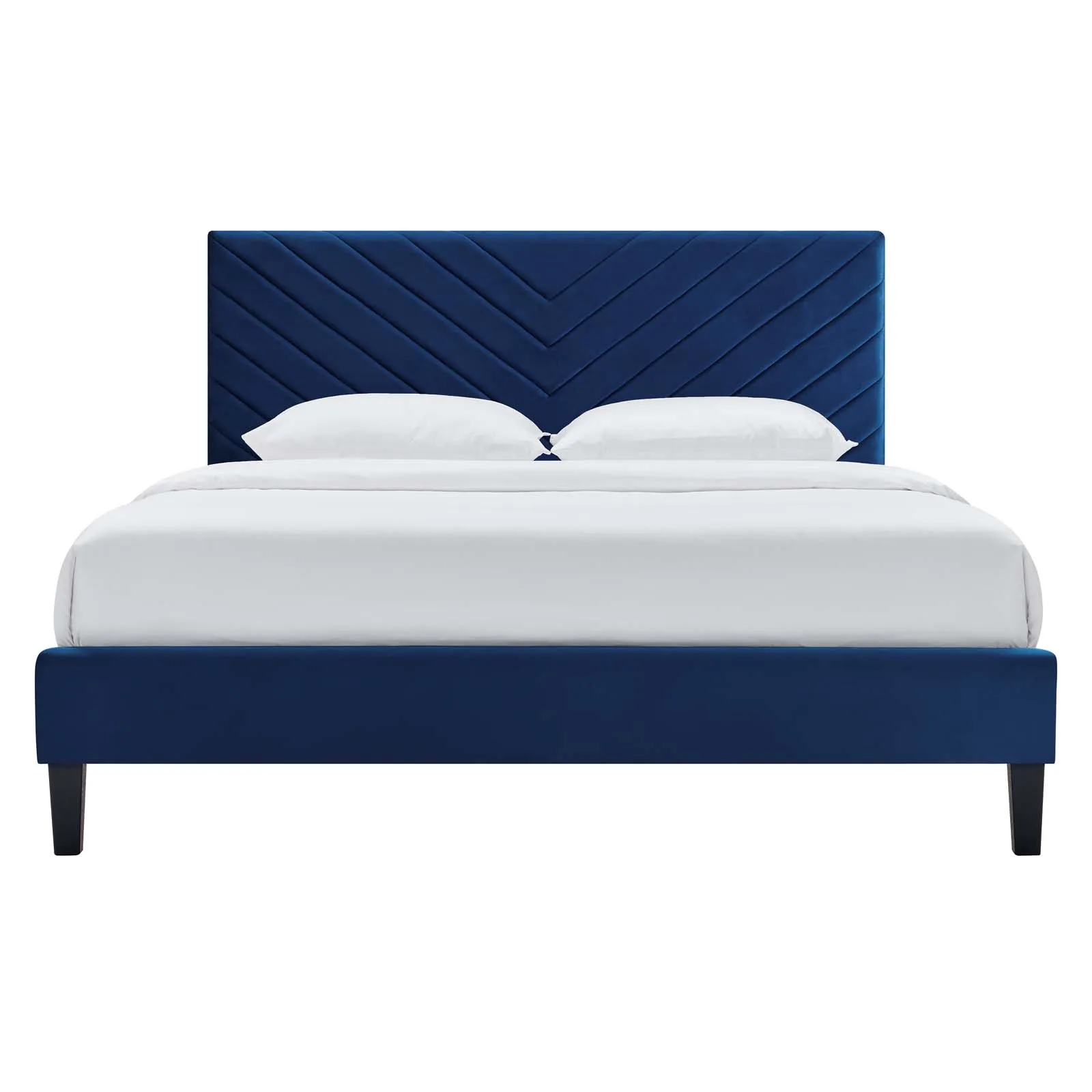 Roxanne Performance Velvet Twin Platform Bed