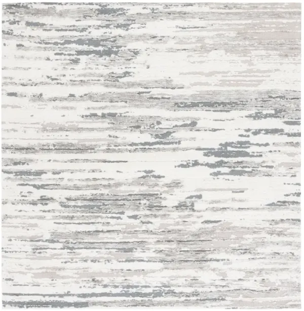 AUDREY 110 GREY  6' x 6' Square Square Rug