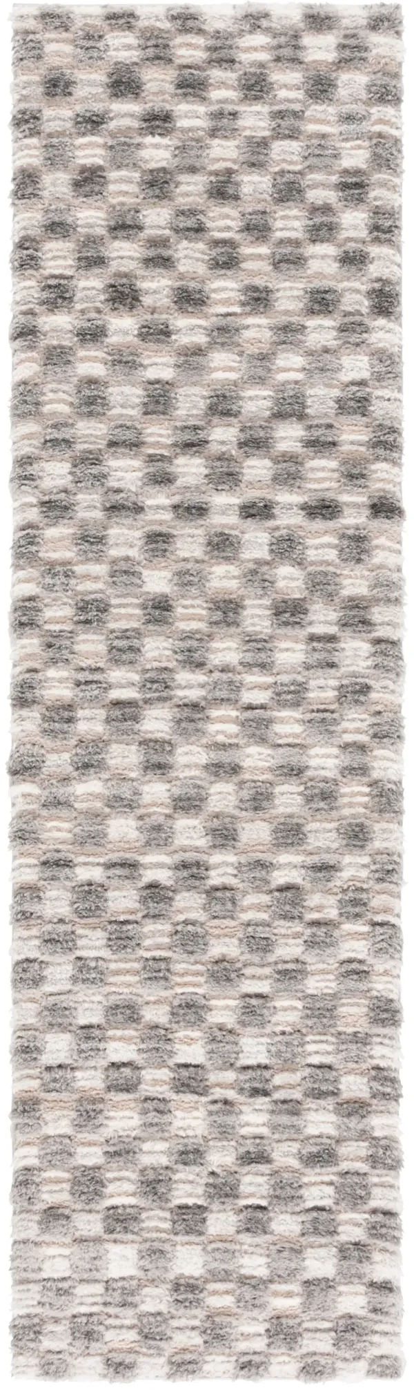 SEATTLE SHAG 921 IVORY  2'-3' x 8' Runner Rug