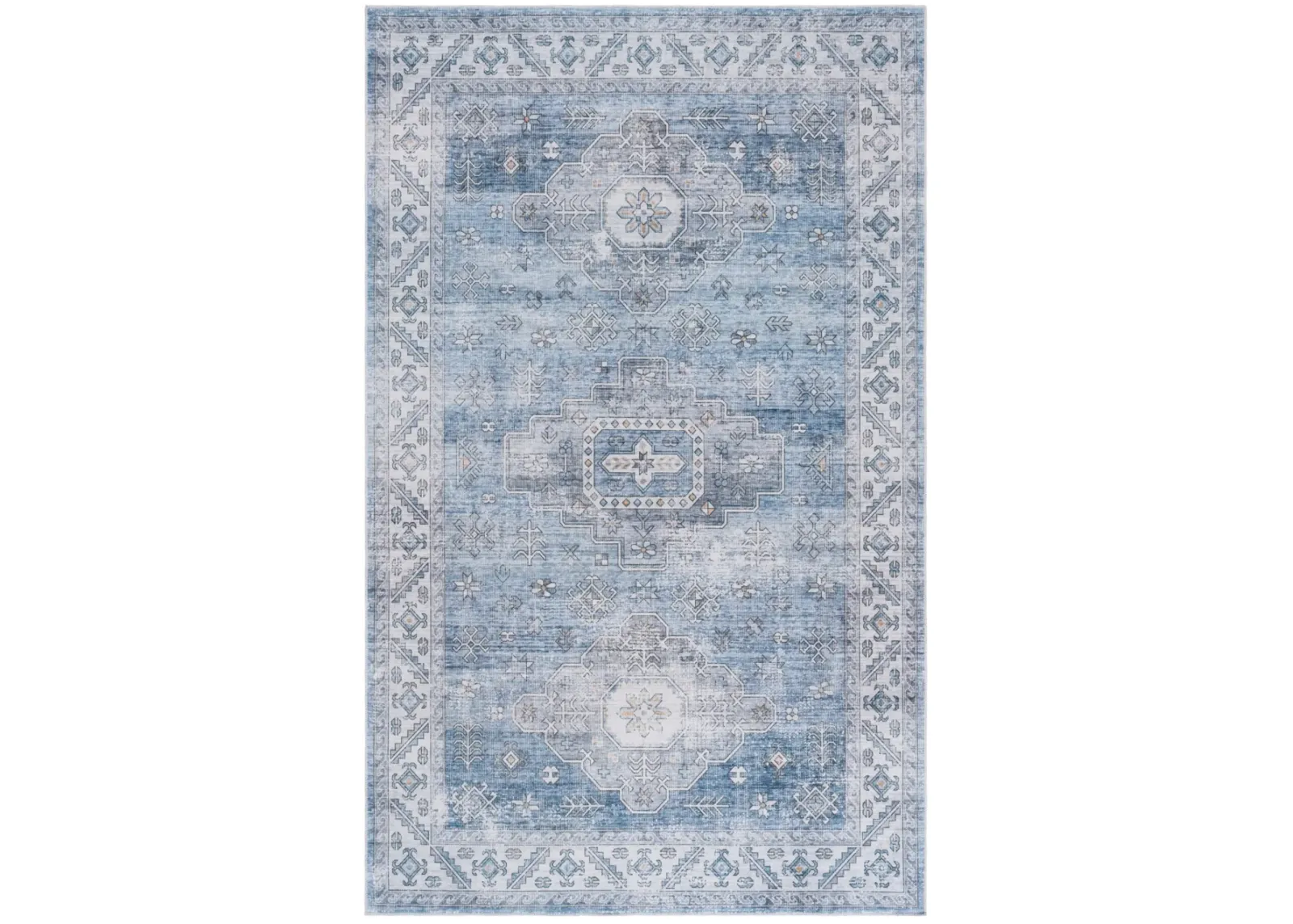 ARIZONA 242 BLUE  8' x 10' Large Rectangle Rug